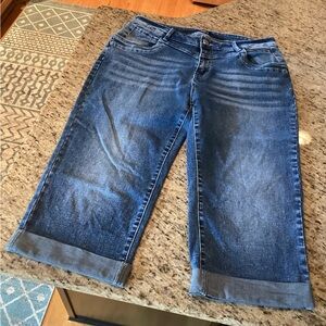 FLAMINGALS Women's Denim Bermuda Shorts, Size XL